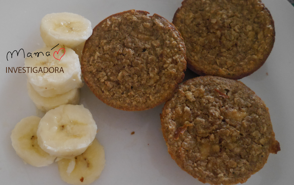 Desayuno nutritivo: Muffin de avena y plátano