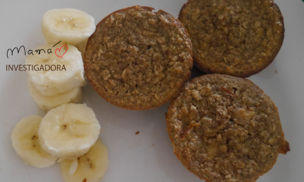 Desayuno nutritivo: Muffin de avena y plátano